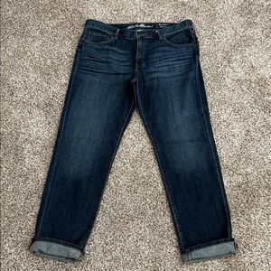 Eddie Bauer Dark Indigo Women's Boyfriend Jeans